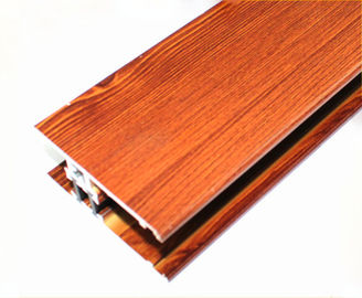 Длина профилей деревянного покрытия порошка зерна алюминиевая подгонянная для здания