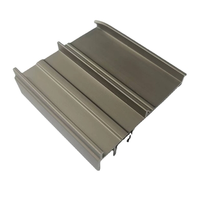 Champagne Electrophoresis Anodized Aluminum Profiles For Glass Doors
